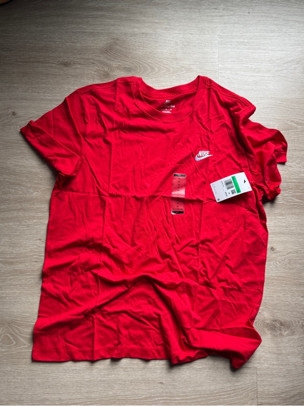 Nike Red Logo Crew Tee NWT